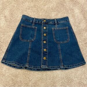 Denim mini skirt